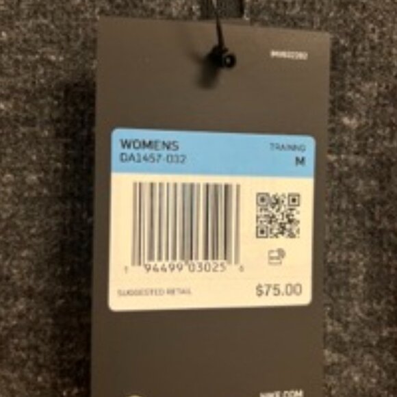 Nike Womens Heathered Quarter Zip Mock Neck Long Sleeve Jacket Dark Gray Size M - Picture 2 of 4